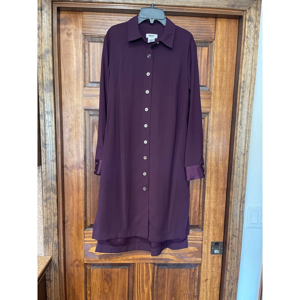DKNY long-sleeved shirtdress size 2